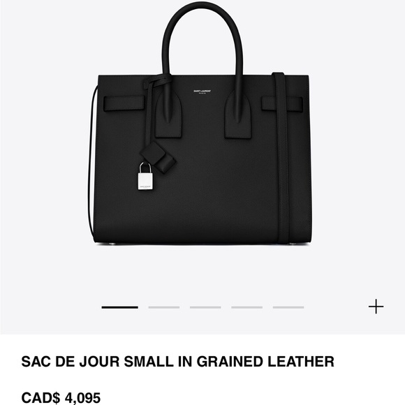 Saint Laurent Small Sac de Jour Black Grainy Calf - Picture 9 of 9